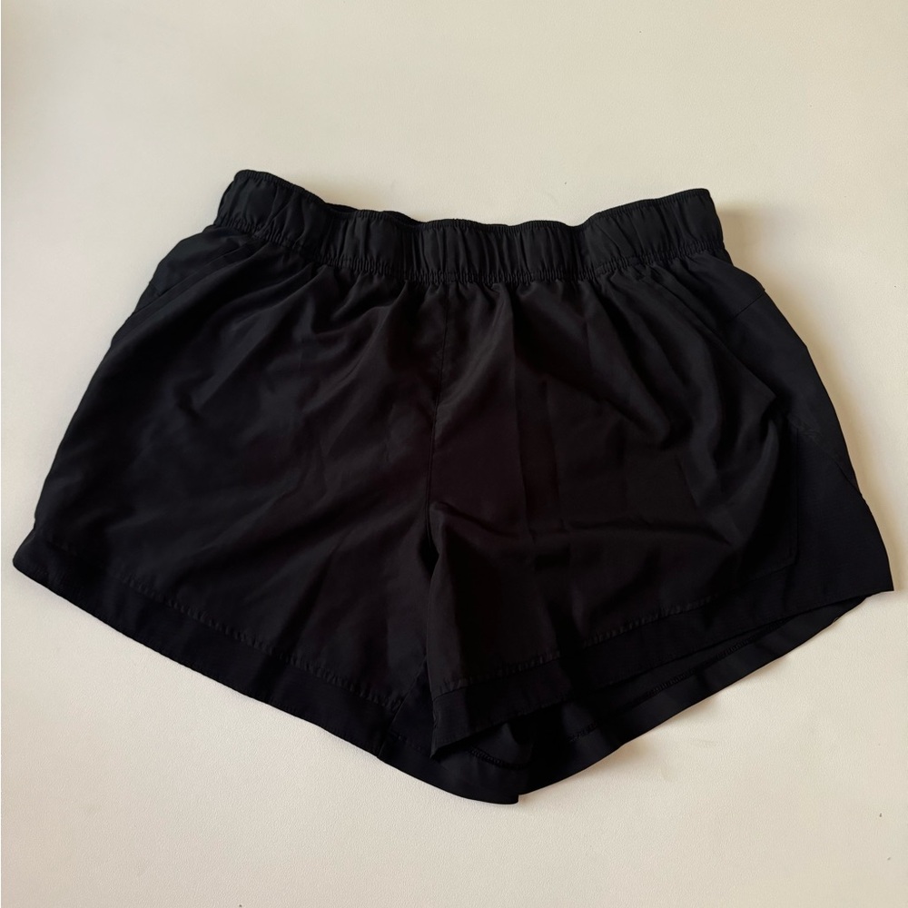Black Womans Large Athletic Short